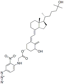 1,25-dihydroxyvitamin D3-3-(N-(4-azido-2-nitrophenyl)glycinate) Struktur