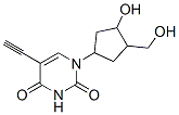 5-ethynyl-1-(3-hydroxy-4-(hydroxymethyl)cyclopentyl)-2,4(1H,3H)-pyrimidinedione Struktur