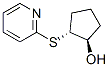 Cyclopentanol, 2-(2-pyridinylthio)-, trans- (9CI) Struktur