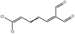 1,1-Diformyl-6,6-dichlorohexa-1,3,5-triene Struktur