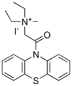 diethyl-methyl-(2-oxo-2-phenothiazin-10-yl-ethyl)azanium iodide Struktur