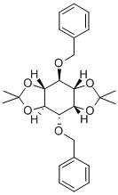 DL-1,2:4,5-BIS-O-(1-METHYLETHYLIDENE)-3,6-BIS-O-(PHENYLMETHYL)-MYO-INOSITOL Struktur