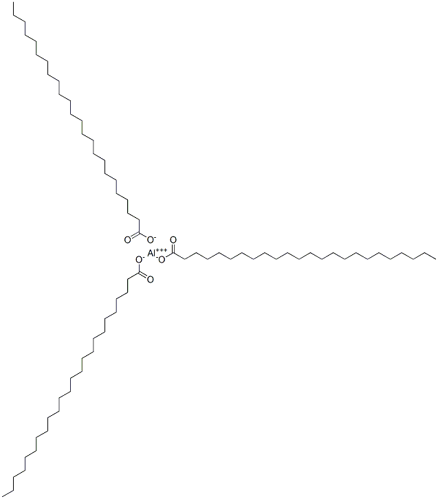 aluminium tetracosanoate  Struktur