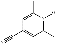 4-Pyridinecarbonitrile,2,6-dimethyl-,1-oxide(9CI) Struktur