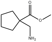 Cyclopentanecarboxylic  acid,  1-(aminomethyl)-,  methyl  ester Struktur