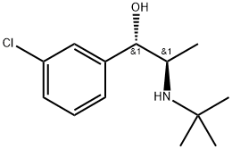 (R*,S*)-3-Chloro-alpha-[1-[(1,1-dimethylethyl)amino]ethyl]benzenemethanol Struktur