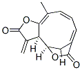 (3aR,4R,7E,11E,12aR)-3a,9,10,12a-Tetrahydro-11-methyl-3-methylene-4,7-methanofuro[3,2-c]oxacycloundecin-2,6(3H,4H)-dione Struktur