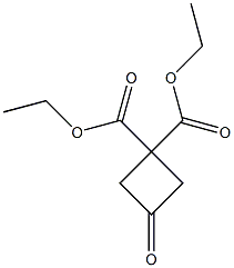 diethyl 3-oxocyclobutane-1,1-dicarboxylate Struktur