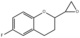 6-Fluoro-3,4-dihydro-2-oxiranyl-2H-1-benzopyran Struktur