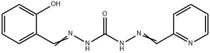 1-(2-Pyridylmethyleneamino)-3-(salicylideneamino)urea Struktur