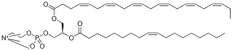 1-Docosahexaenoin-2-oleoyl 3-Phosphocholine Struktur