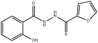 N-salicyloyl-N'-(2-furylthiocarbonyl)hydrazine Struktur