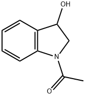 1-(2,3-dihydro-3-hydroxy-1H-indol-1-yl)-Ethanone Struktur