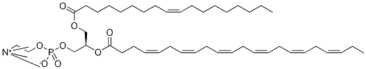 1-oleoyl-2-docosahexaenoyl phosphatidylcholine Struktur