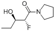 Pyrrolidine, 1-(2-fluoro-3-hydroxy-1-oxopentyl)-, (R*,R*)- (9CI) Struktur