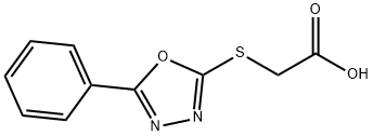 (5-PHENYL-[1,3,4]OXADIAZOL-2-YLSULFANYL)-ACETIC ACID Struktur