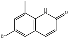 6-BROMO-8-METHYLQUINOLIN-2(1H)-ONE Struktur