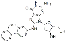 N-(deoxyguanosin-8-yl)-2-aminophenanthrene Struktur