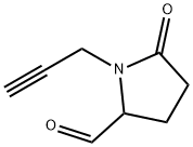 2-Pyrrolidinecarboxaldehyde, 5-oxo-1-(2-propynyl)- (9CI) Struktur