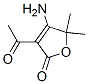 2(5H)-Furanone, 3-acetyl-4-amino-5,5-dimethyl- (9CI) Struktur