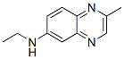 6-Quinoxalinamine,N-ethyl-2-methyl-(9CI) Struktur