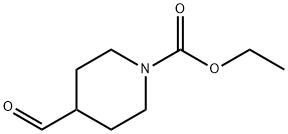 1-Piperidinecarboxylic acid, 4-forMyl-, ethyl ester Struktur