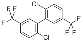 5,5'-Bis-trifluoromethyl-2,2'-dichlorobiphenyl Struktur