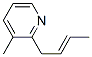 Pyridine, 2-(2-butenyl)-3-methyl- (9CI) Struktur