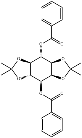 1,4-DIBENZOYL-2,3:5,6-DI-O-ISOPROPYLIDENE-MYO-INOSITOL Struktur