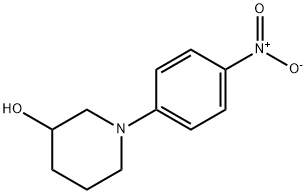 1-(4-nitrophenyl)-3-piperidinol Struktur