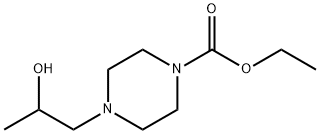 4-(2-HYDROXYPROPYL)PIPERAZINE-1-CARBOXYLIC ACID ETHYL ESTER Struktur