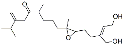 1-[3-(5-Hydroxy-3-hydroxymethyl-3-pentenyl)-2-methyloxiranyl]-4,8-dimethyl-7-methylene-5-nonanone Struktur