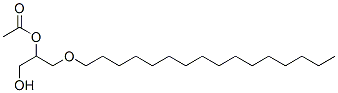 1-palmityl-2-acetylglycerol Struktur