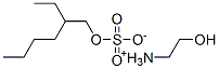 (2-hydroxyethyl)ammonium 2-ethylhexyl sulphate Struktur