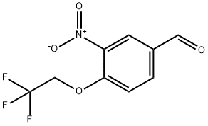 3-nitro-4-(2,2,2-trifluoroethoxy)benzaldehyde Struktur