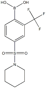 4-(Piperidin-1-ylsulfonyl)-2-trifluoromethylphenylboronic acid Struktur