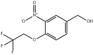 [3-nitro-4-(2,2,2-trifluoroethoxy)phenyl]methanol Struktur