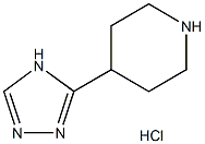 4-(4H-1,2,4-Triazol-3-yl)piperidine hydrochloride Struktur