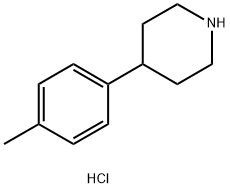 4-(4-Methylphenyl)piperidine hydrochloride Struktur