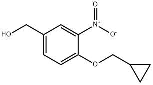 [4-(cyclopropylmethoxy)-3-nitrophenyl]methanol Struktur