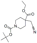 1-Boc-4-(Cyanomethyl)-4-Piperidine carboxylic Acid Ethyl Ester Struktur