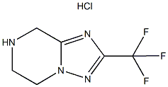 2-(TRIFLUOROMETHYL)-5,6,7,8-TETRAHYDRO[1,2,4]TRIAZOLO[1,5-A]PYRAZINE HYDROCHLORIDE Struktur