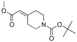 1-Boc-4-Methoxycarbonylmethylene-Piperidine Struktur