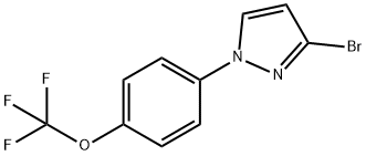 3-bromo-1-(4-(trifluoromethoxy)phenyl)-1H-pyrazole Struktur