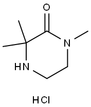 1,3,3-trimethyl-2-piperazinone hydrochloride Struktur