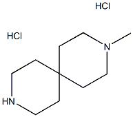 3,9-Diazaspiro[5.5]undecane, 3-methyl-, hydrochloride (1:2) Struktur