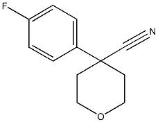 4-(4-Fluorophenyl)tetrahydro-2H-pyran-4-carbonitrile Struktur