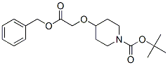 1-Boc- 4-(2-(Benzyloxy)-2-Oxoethoxy)Piperidine Struktur