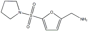 5-(PYRROLIDIN-1-YLSULFONYL)-2-FURYL]METHYLAMINE Struktur