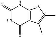 5,6-dimethylthieno[2,3-d]pyrimidine-2,4(1H,3H)-dione Struktur